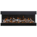 Amantii Tru View XL 40 3 Sided Linear Electric Fireplace BIRCH MEDIA YELLOW