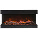 Amantii Tru View XL 40 3 Sided Linear Electric Fireplace Drift YO