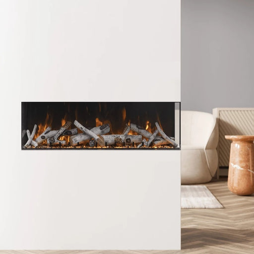 Amantii Tru View XL 60 3 Sided Linear Electric Fireplace Birch