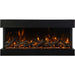 Amantii Tru View XL Extra Tall 40 3 Sided Linear Electric Fireplace Split Media Orange Flame Scaled
