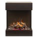 Amantii Cube Lumina Electric Fireplace with 12PCE Oak Media plus Clear Fireglass