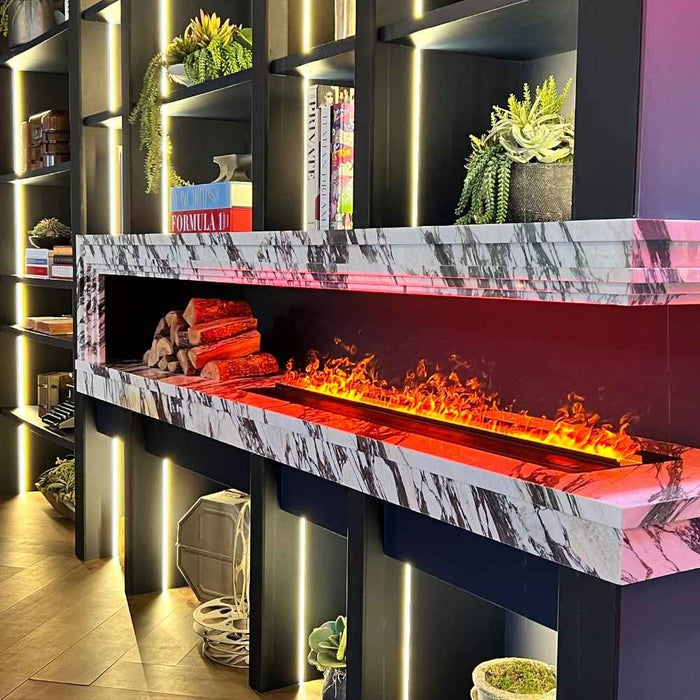 Aquafire 60" Water Vapor Fireplace Insert