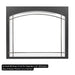 Arched Whitney Front for Napoleon 42" Altitude X plus Antique Pewter Iron Element