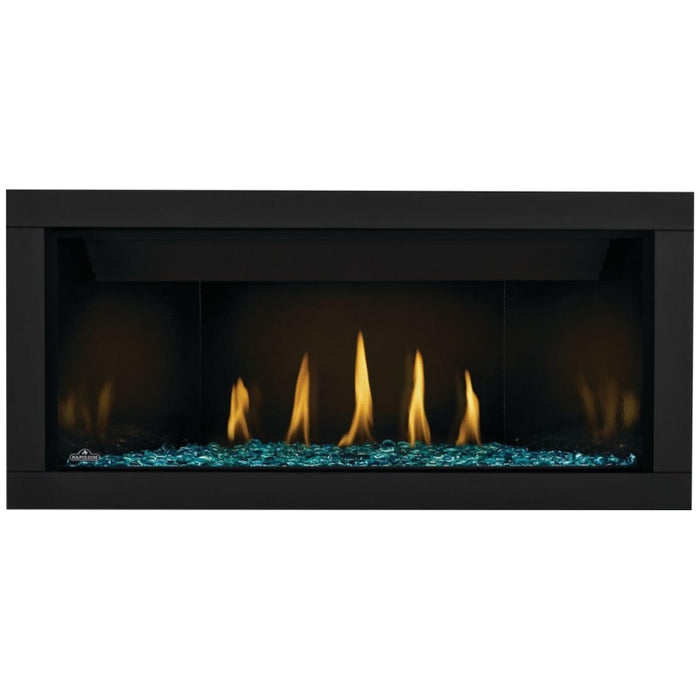 BLP42NTE  Ascent Linear Premium Blue Beads and Porcelain reflective radiant panels with Classic Black 4-Sided Surround Black