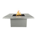 Breckenridge Square Fire Pit Table  Powder Coated Metal Pewter