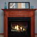 Breckenridge Deluxe 36 Flush Firebox trimmed in Black Outer Frame with Loft Series Vent-Free Burner and Polished Black Liner