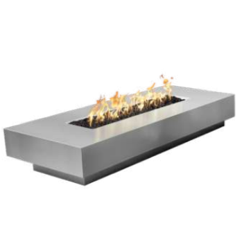 The Outdoor Plus Cabo 66" Linear Fire Pit - Stainless Steel
