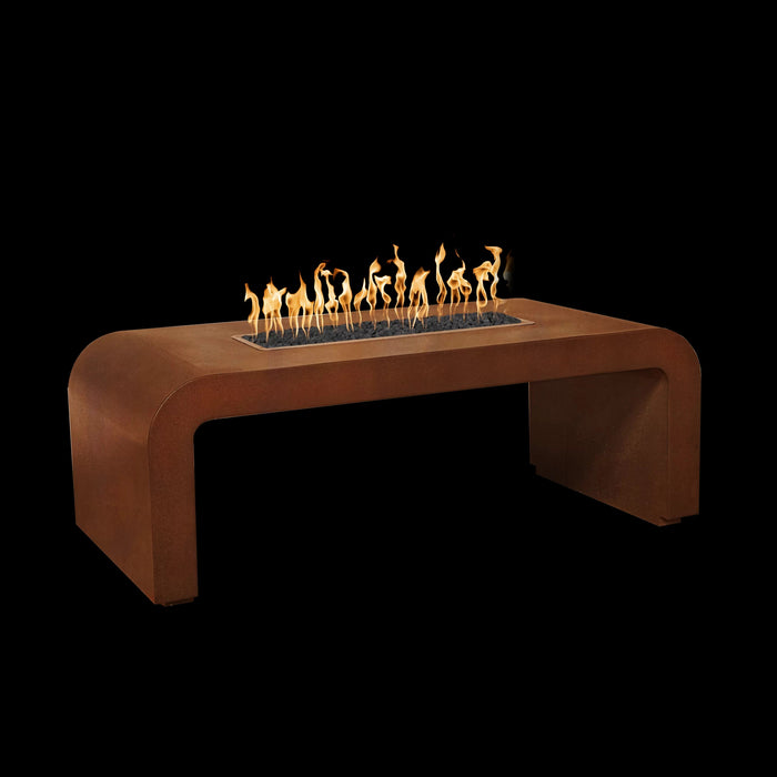 The Outdoor Plus Calabasas 96" Fire Pit - Corten Steel