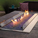 Carol Rose 60 Premium Outdoor Stainless Steel Linear Fire Pit with Wind Deflector