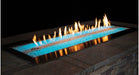 Carol Rose Premium Outdoor Fire Pit with Blue LED Lights at Night