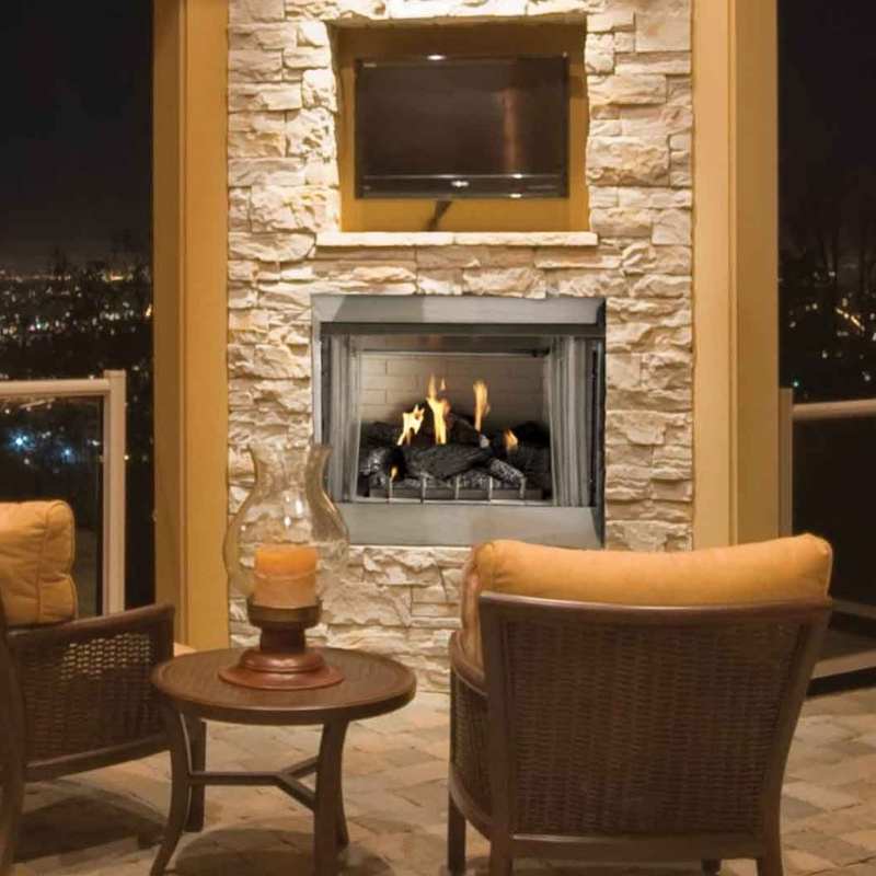 Empire Carol Rose 42" Vent Free Premium Outdoor Stainless Steel Firebox ...