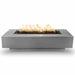 Cedar Park Fire Pit - Stainless Steel 108" with Lava Rock