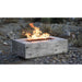 Cedar Park Fire Pit - Wood Grain Concrete Placed in Outside Open Area with Lava Rock V2