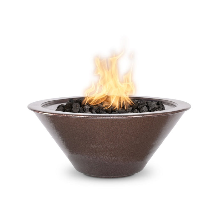 Charleston Fire Bowl - Powder Coated Metal 24" Copper Vein with Lava Rock