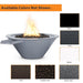 Charleston Fire & Water Bowl - Powder Coated Metal Available Color Options