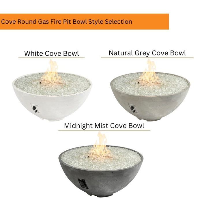 Cove Round Gas Fire Pit Bowl Style Selection V1