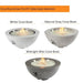 Cove Round Gas Fire Pit Table Style Selection V1