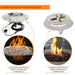 Crystal Fire Plus Round Gas Fire Pit Burner Undermount and Overmount Install Style V1