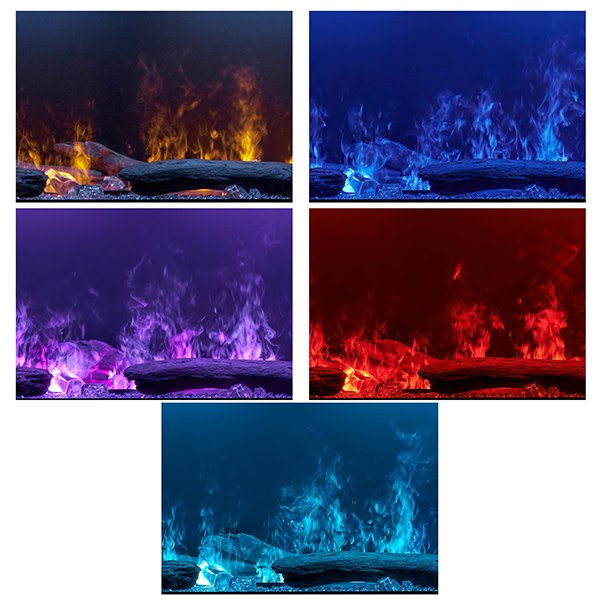  Custom Media and color themes for Dimplex86_Optimyst Linear Electric Fireplace