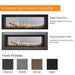 Trim Options for the Majestic Echelon II 60" Linear Direct Vent Gas Fireplace | ECHEL60IN