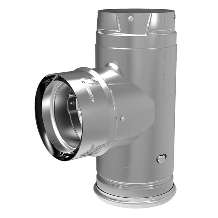 Majestic PelletVent Pro 3" Single Black Tee With Clean-Out Tee Cap