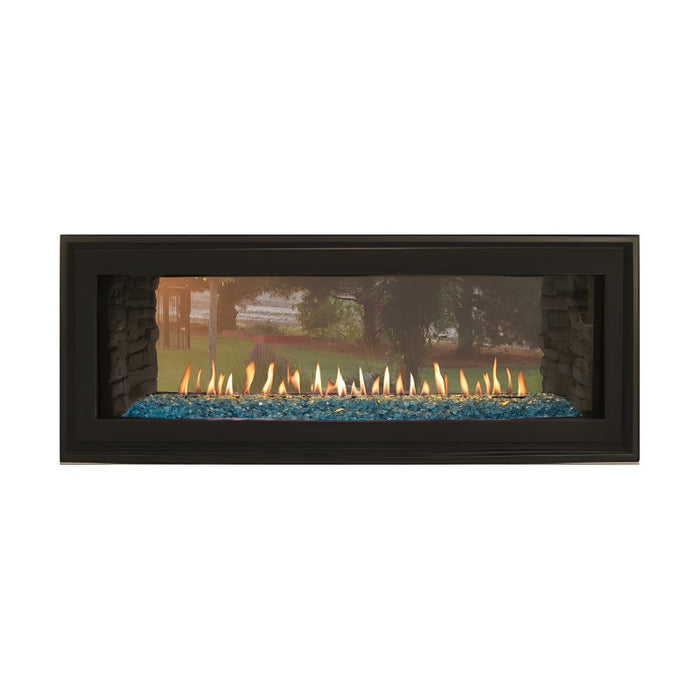 DVLLSP Clear Blue Crushed Glass Media with Ledgestone Liner