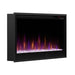 Dimplex 36 Multi-Fire SL Slim Built-in Linear Electric Fireplace Left Side View on White Background