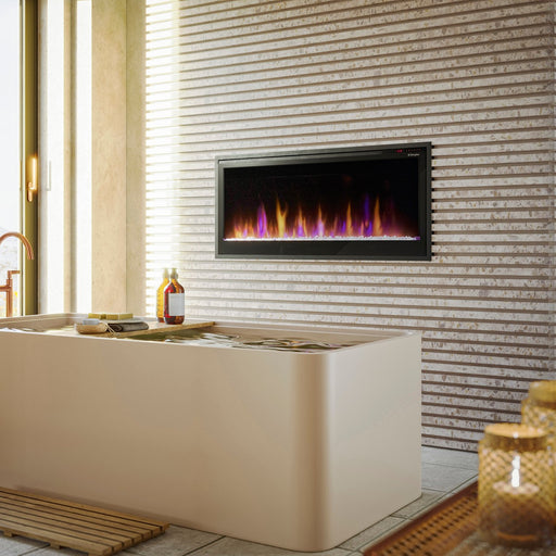Dimplex 42 Multi-Fire SL Slim Built-in Linear Electric Fireplace in Bathroom