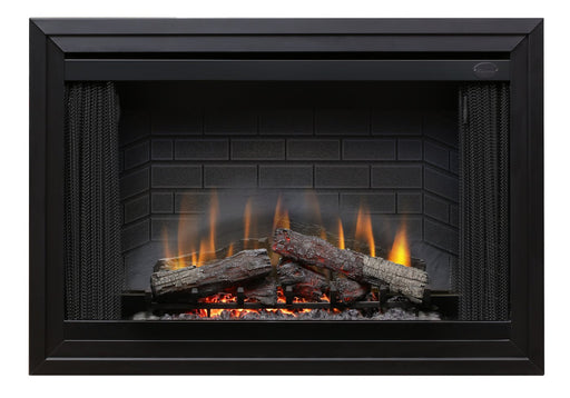 Dimplex 45 Deluxe Built-in Electric Firebox Close-Up with Trim Accessory Kit