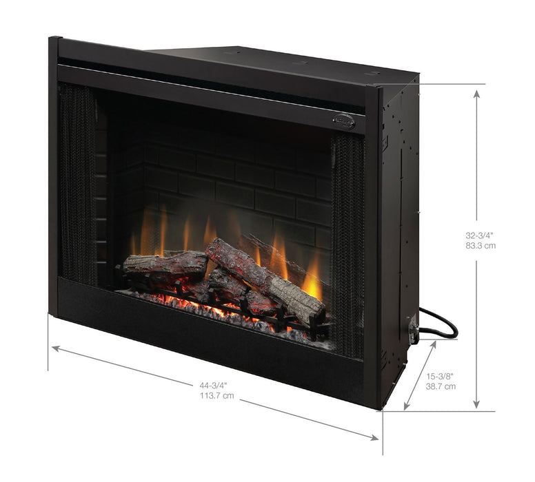  Dimplex 45 Deluxe Built-in Electric Fireboxwith Specs