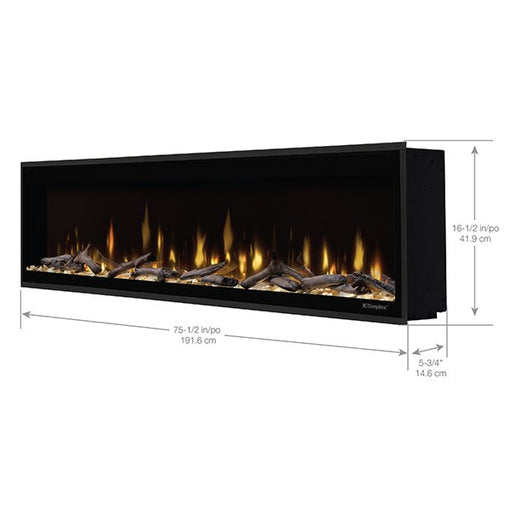  Dimplex Ignite Evolve74_Built-in Linear Electric Fireplace with specs