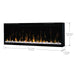 Dimplex Ignite XL50 Built-in Linear Electric Fireplace White Background with Specs