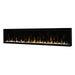 Dimplex Ignite XL74 Built-in Linear Electric Fireplace White Background with Clear Embers