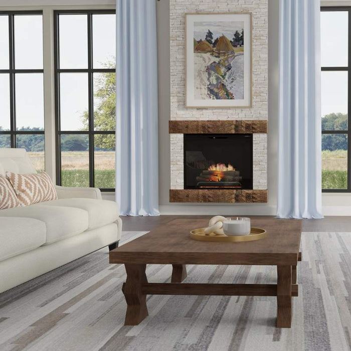 Dimplex Revillusion 36-inch Traditional Electric Fireplace with Black Interior Panel Placed in the Livingroom