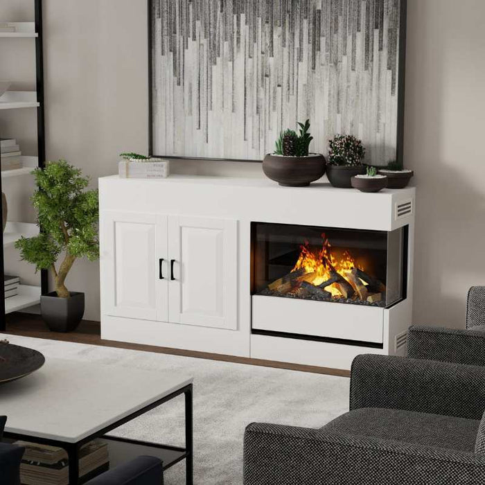 Dimplex Optimyst Aura Water Vapor Fireplace Installed in Livingroom Area