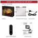 Dimplex Revillusion 30-inch Traditional Electric Fireplace Inclusions