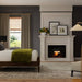 Dimplex Revillusion 30-inch Traditional Electric Fireplace with Black Interior Panel Placed in Bedroom