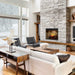 Dimplex Revillusion 30-inch Traditional Electric Fireplace with Herringbone Brick Interior Panel 