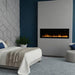 Dimplex Vital Sense 60-inch Linear Electric Fireplace Installed in the Bedroom 