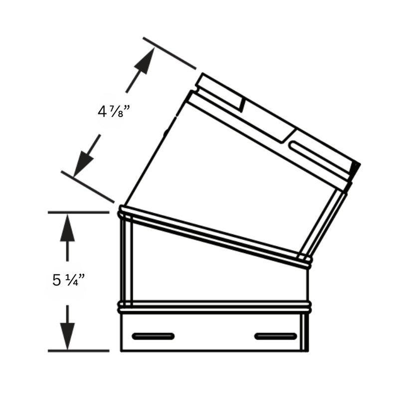 Bouchon De Terminaison Horizontal Carré En Cuivre Pour Conduit DirectVent Pro - Réf. 46DVA-HC-C