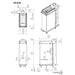 Element4 Sky Medium Roomdivider Technical Specifications