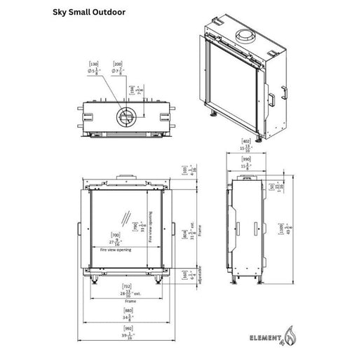 Element4 Sky Small Outdoor Technical Specifications