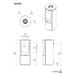 Element4 Ovation Free-Standing Technical Drawing Specs