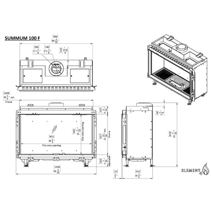 Element4 Summum 100 F Technical Drawing Specs
