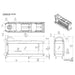 Element4 Summum 140 Roomdivider Technical Drawing Specs