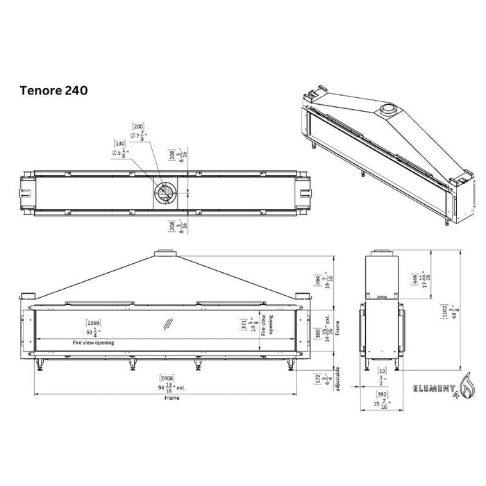 Element4 Tenore 240 Technical Drawing Specs