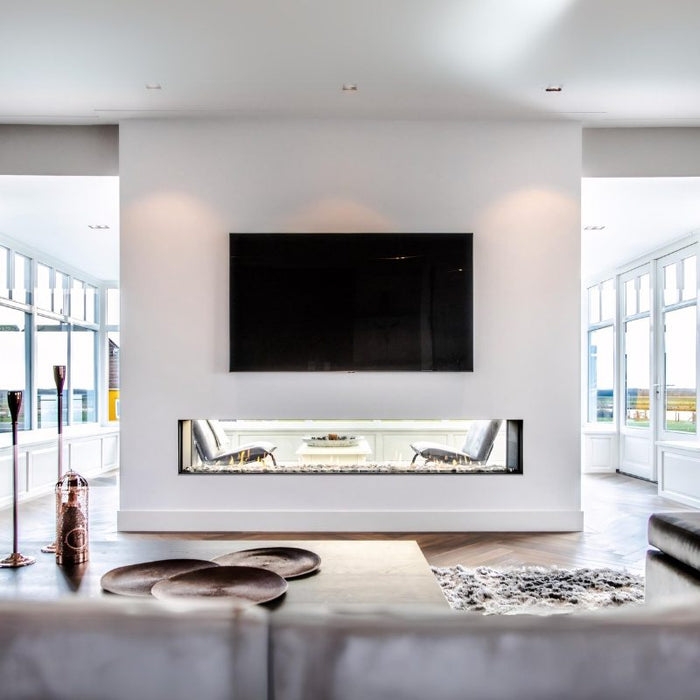 Element4 Tenore 240 place at the Center to Guess room with Real Flame Burner and White Stone beds