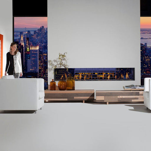 Element4 Tenore 240 with Gray Stone Bed Placed in the Guest Area Near the Building Window