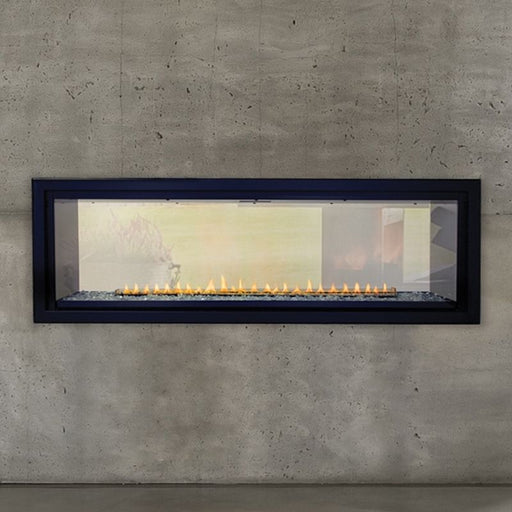 Empire Boulevard 48" See Through Vent Free Linear Gas Fireplace close up 