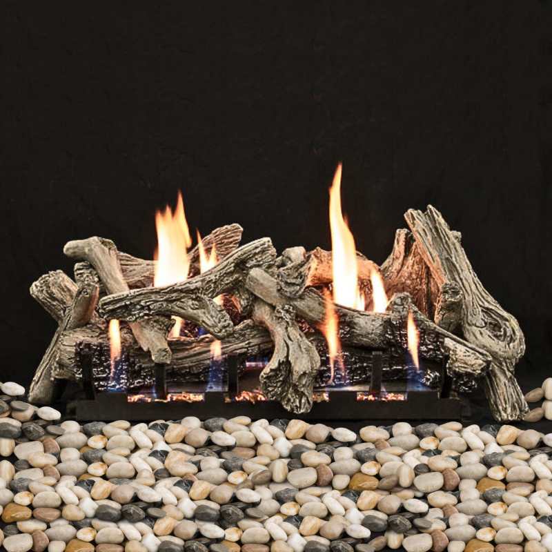 Empire Driftwood Burncrete Vented Gas Log Set — The Torch Guys